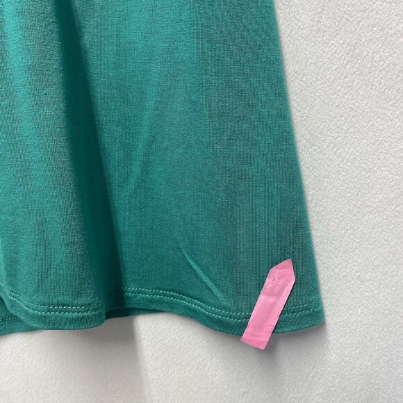 BCBG MAX AZRIA Sleeveless Round Neck Front Lace Detail Blouse Women Small Green - Picture 3 of 10